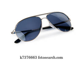 Elegant sunglasses isolated on white