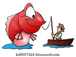 fisherman on boat catch monster fish fisherman on boat catch monster fish