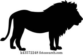 Lion silhouette Lion silhouette