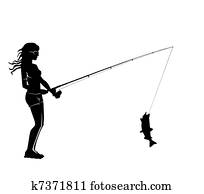 The fisherman with the caught fish The fisherman with the caught fish