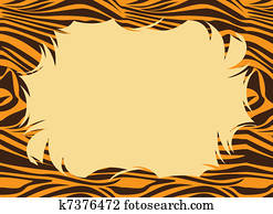 tiger, פרווה, הדפס, גבול