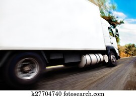 Truck and road Truck and road