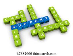 Crossword of support Crossword of support