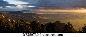 Majestic Desert Sunset Panorama, Albuquerque New Mexico Majestic Desert Sunset Panorama, Albuquerque New Mexico