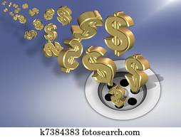 Money down the drain