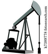 Oil Derrick Clip Art or Logo Oil Derrick Clip Art or Logo
