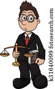 Print Lawyer cartoon illustration Print Lawyer cartoon illustration