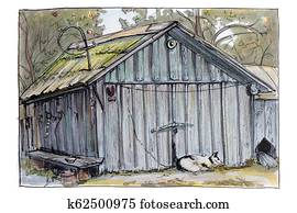 דוגמה, עשה, על ידי, רשום, הרגש קצה, pen.