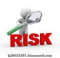 3d, homem, olhar, palavra, risco, com, magnifier