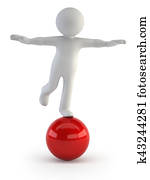 3d small people - balance 3d small people - balance