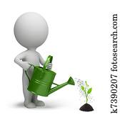 3d, קטן, אנשים, -, ריווי, של, ה, חידק