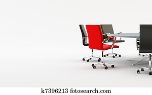 cadeiras, e, escritório, tabela