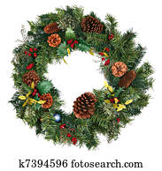 Christmas Wreath Isolated Christmas Wreath Isolated