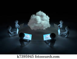 Cloud computing concept Cloud computing concept