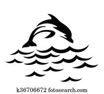 dolphin Jump in the sea. dolphin Jump in the sea.