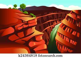 garganta grande, fundo