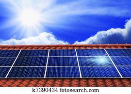 panneaux solaires sur le toit panneaux solaires sur le toit