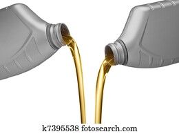 pouring engine oil pouring engine oil