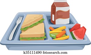 refeição, bandeja, dieta, almoço