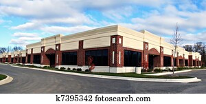 small business building panorama view small business building panorama view