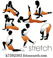 Stretch Aerobics Silhouettes Set Stretch Aerobics Silhouettes Set
