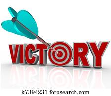 Victory Arrow in Word Succeed Triumph in Competition Victory Arrow in Word Succeed Triumph in Competition