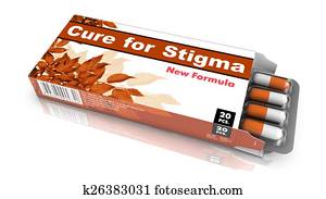 cura, para, estigma, -, pacote, de, Pills.