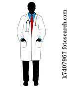 Medical doctor silhouette