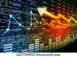 Stock market chart Stock market chart