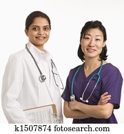 Women doctors.