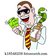 נחש, שמן, מוכר