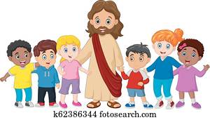 Kids with Jesus Christ Kids with Jesus Christ
