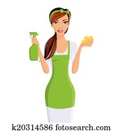 Woman cleaners portrait