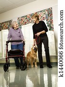 Woman in assisted living.