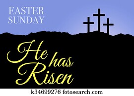 חג הפסחה יום ראשון, קדוש, שבוע, עלית שמש