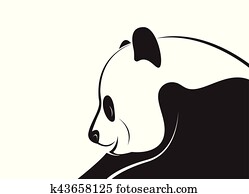 ベクトル イメージ の A パンダ クリップアート 切り張り イラスト 絵画 集 K Fotosearch