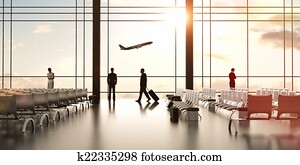 airport with people airport with people