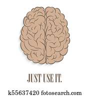 cérebro, front., apenas, uso, aquilo