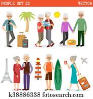 Elderly people travel