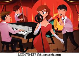 Jazz Band with a Female Singer Jazz Band with a Female Singer