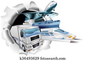 Transport Logistics Cargo Concept Transport Logistics Cargo Concept