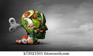 ואגאן, דיאטה, ו, מנטלי, תפקד