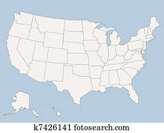 וקטור, מפה, של, הארצות הברית של אמריקה