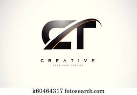 ct, c, t, Swoosh, brief, logo, design, mit, modernes, gelb, Swoosh, gebogen, Lines. ct, c, t, Swoosh, brief, logo, design, mit, modernes, gelb, Swoosh, gebogen, Lines.