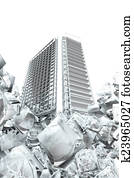 Office buildings. Abstract concept