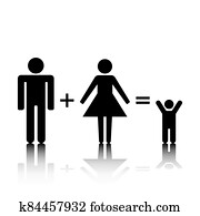 Set of stick figures, vector illustration. Set of stick figures, vector illustration.