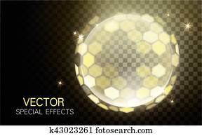 shining crystal sphere model shining crystal sphere model