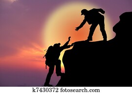 Two climbers Two climbers