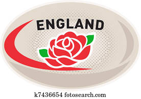 כדור של ראגבי, אנגליה, אנגלית עלתה