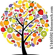 Energy fruit tree for your design Energy fruit tree for your design